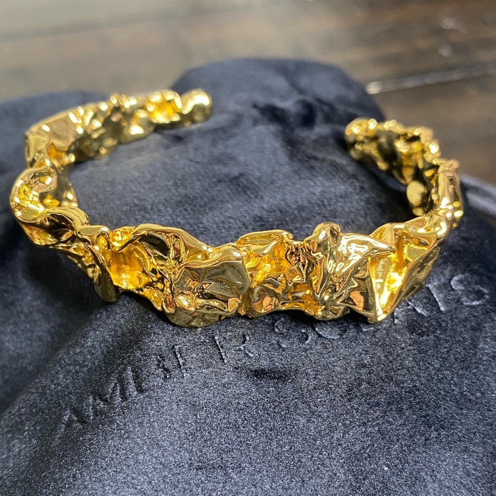 Amber Sceats 24k Gold-Plated Emery Cuff Bracelet